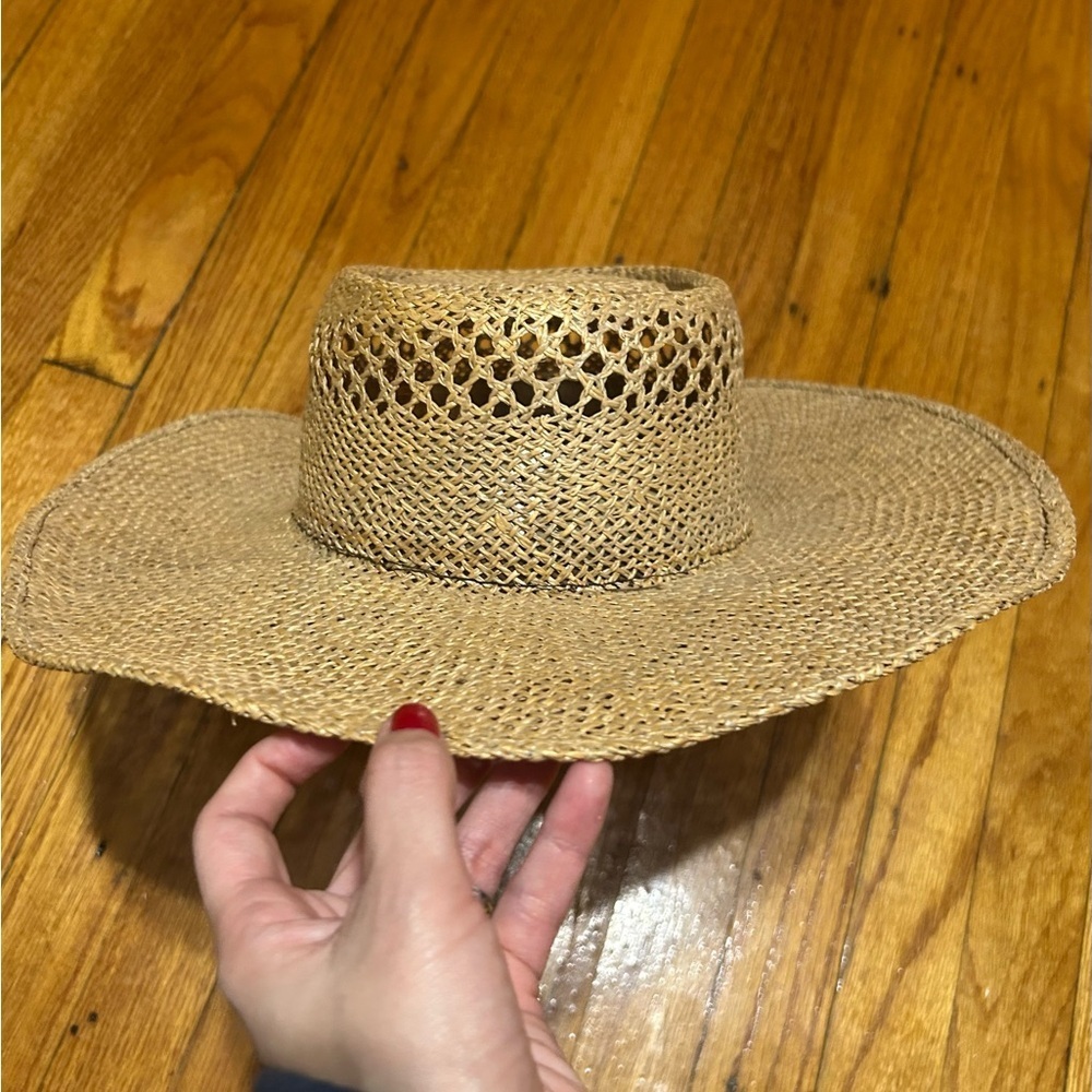 RESISTOL Stagecoach Self‎ Conforming USA Made Farmer Straw Woven Hat Size 7.5